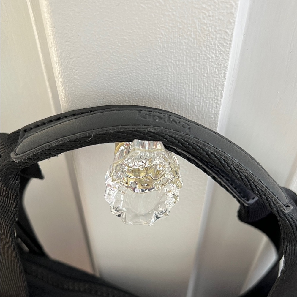 Kipling Black Crossbody Bag with Patterned Strap - Picture 5 of 10